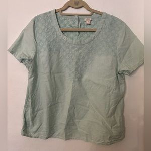 Jcrew embroidered top